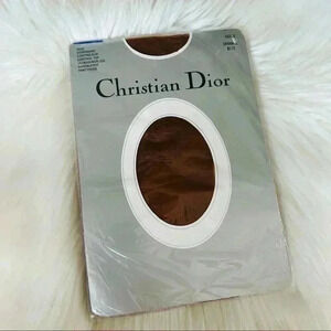 Vintage Christian Dior Pantyhose Caramel Sz 2